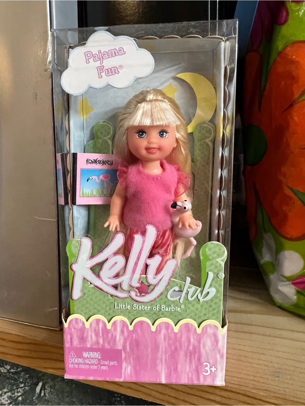 Mattel Kelly Club Blonde Doll in Pink Pajama Set with Plush Accessory NWT